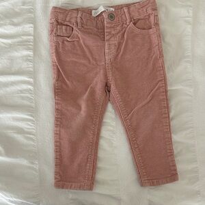 Zara Kids Dusty Pink Corduroy Trousers